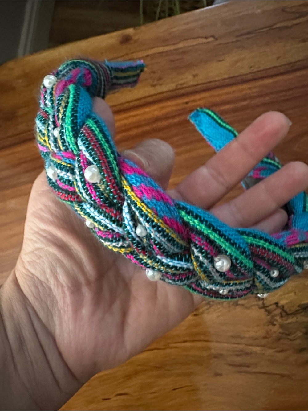 Braided Multicolor Women' and kids Fabric Headband